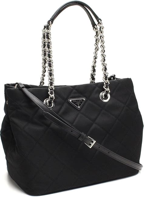 black chain prada bag|Prada tessuto chain bag.